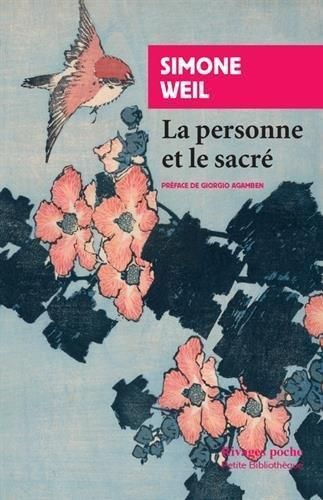 Simone Weil: La personne et le sacré (French language, Payot & Rivages)